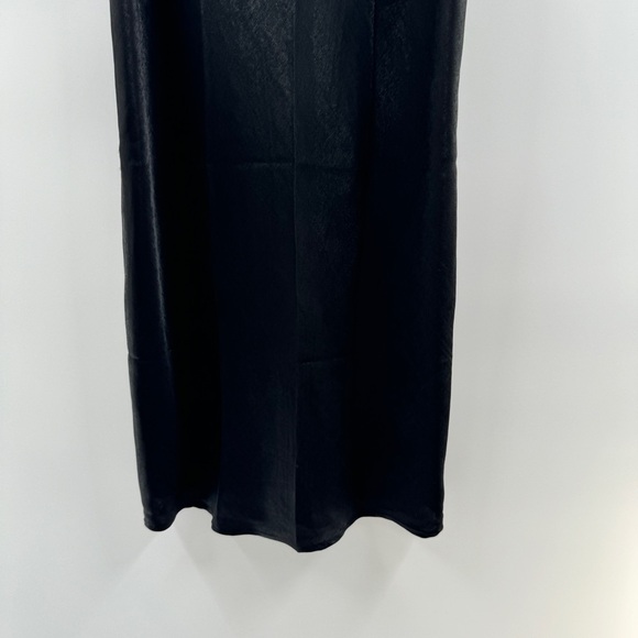 Gilly Hicks Black Satin Slip Dress – Size Medium - Picture 3 of 7